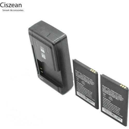 Ciszean 2x C664404140L Replacement Battery For BLU LIFE PLAY MIMI L190 1400mAh + Universal Charger Batteria Batterij Batteries