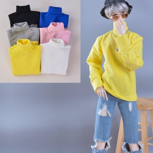 D03-P362 children toy BJD DD SD MSD 1/4 1/6 1/3 uncle dolls clothes candy color High collar base coat 1pcs