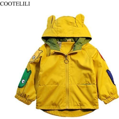 COOTELILI Kids Boys Jacket Windbreaker Children Boy Coat Fall Spring Baby Girls Coat Fashion Outerwear & Coats Kids Clothes