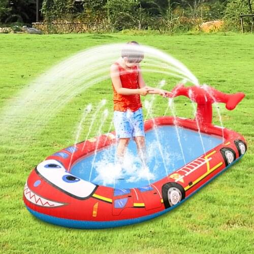Children Sprinkler Pad Summer Outdoor Inflatable Sprinkler Pool PVC Lawn Games Pad Fun Spray Water Cushion Toy For Children