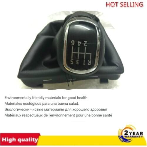 For Skoda Superb 2 MK2 2008 2009 2010 2011 2012 2013 Car-Styling 6 Speed Car Stick Gear Shift Knob Leather Gaiter Boot