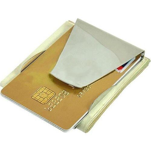 Stainless Steel Money Clip Wallet Double Sided wallet clip i clip slim wallet porta soldi uomo dropshipping new