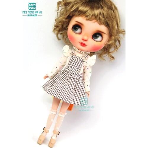 1PCS Blyth Clothes fashion Casual jeans, T-shirt, striped leggings for 28-30cm Blyth Azone 1/6 doll accessories