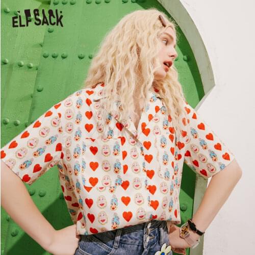 Женские короткие рубашки ELF SACK China At AliExpress