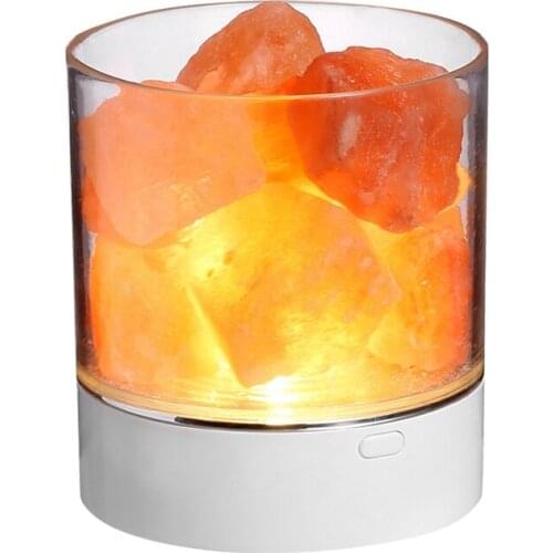 HOT-Himalayan Salt Lamp Rock Natural Crystal Small Ionic Stone Night Bedside Light
