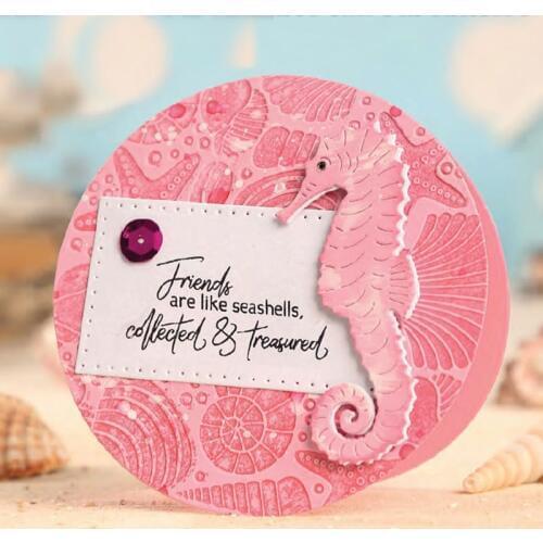 Hippocampus Dies for Cards Making Shell Metal Cutting Dies Scrapbooking Steel Craft Dies Cut