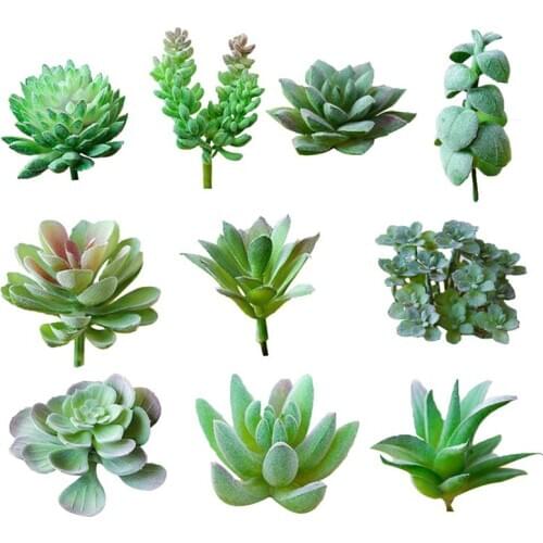 10PCS Faux Succulent Simulated Creative Fashion Artificial Succulent Faux Plant