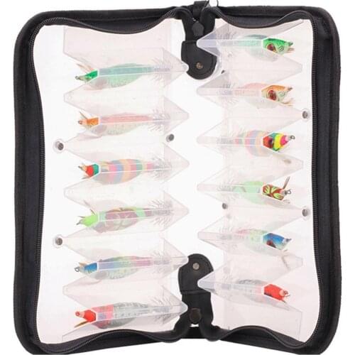 12Pcs/Set 6 Color Bright Color Artificial Fishing Baits Realistic Compact Big Eyes Shrimp Lures Fishing Baits Fishing Lures