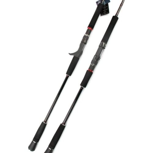 KUYING DEEP BLUE 1 Section Lure Fishing Jigging Rod 1.56m 1.68m Casting Spinning FUJI Parts Carbon Fiber Rods Cane For Deep Sea