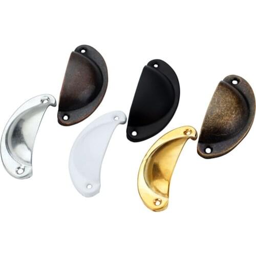 Classic Chinese Drawer Shell Handle Modern Simple Stainless Steel Medicine Cabinet Ming-hole Handle