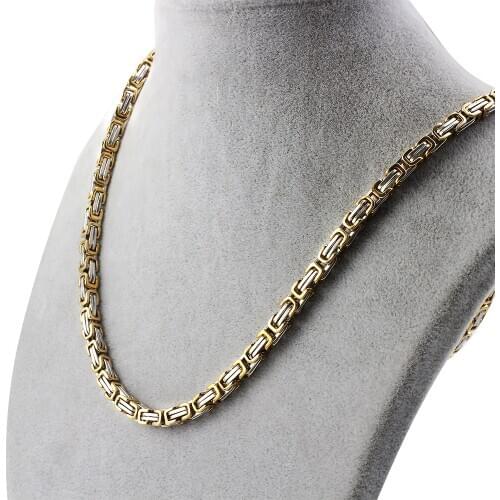 Hot Sale Mens Imperial Chain Necklace Cool Punk Rock 316L Stainless Steel Necklaces Fashion Jewelry Accessories For friend Gift