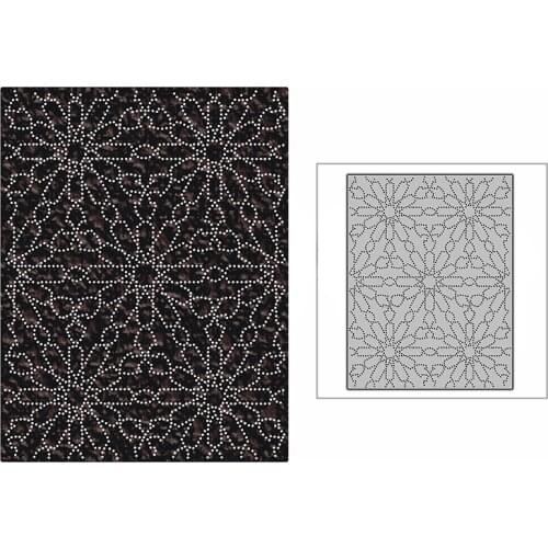 New Dotted Crossed Candle Background Panel 2021 Metal Cutting Dies for DIY Scrapbooking and Card Making Embossing Craft No Stamp