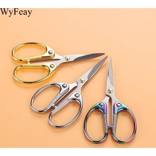 Warped Head Embroidery Scissors Cutting Curved Tailor Scissors Sewing Scissors for Fabric Cross Stitch Handicraft Tools Supplies