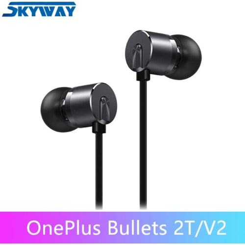 Original OnePlus Bullets V2 2T Earphones In-Ear Earphone Headset With Remote Mic for Oneplus 7T /7/6T/6 Mobile Phone