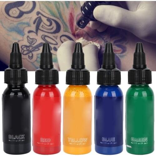 Semi-Permanent Professional Microblading Portable Body Tattoo Ink Long Lasting Fast Coloring Makeup Art Tattoo Pigment 29.6ml