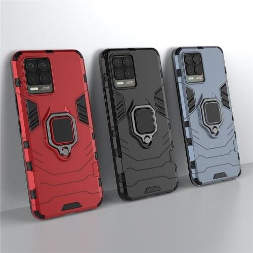 Shockproof Ring Case For OPPO Reno R11 R17 R9 Pro Plus R15 R9S R11S Anti Shock Magnet Armor Shell Bumper Case Stand Cover Funda