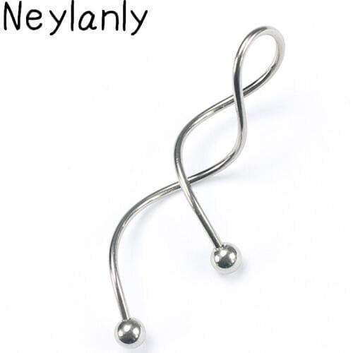 2PC Trendy Body Jewelry Helix Piercing Earrings For Cartilage Industrial Barbell Stainless Steel Ear Piercing Tragus For Men