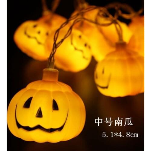 Halloween LED Light Ghost Festival Spider Pumpkin Skull Ghost Eye Festival Decorative Light String Home Decor Party Decoration