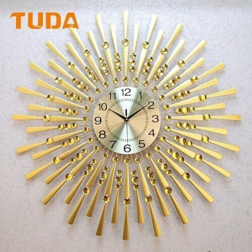TUDA Free Shipping 60x60cm Nordic Simple Wall Watch Modern Graceful Clock Wall Living Room Decorative Clock Quartz Modern Decor