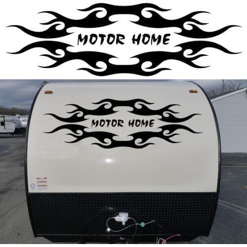 1x Tribal design 1270mm x 390mm Travel Trailer Camper Van Graphics Motor Home Vinyl Graphics Kit Decals Car Stickers