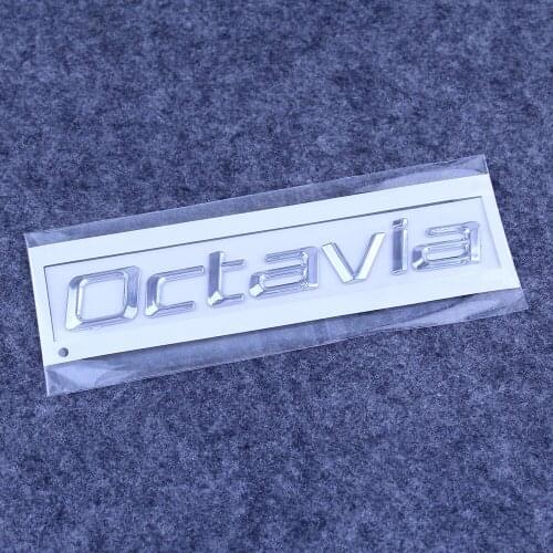 1ZD853675F New 3D ABS Octavia Car Sticker Letters Decal Badge Emblem Chrome Logo For Skoda Octavia a5 a7 2007-2016 1ZD 853 675 F