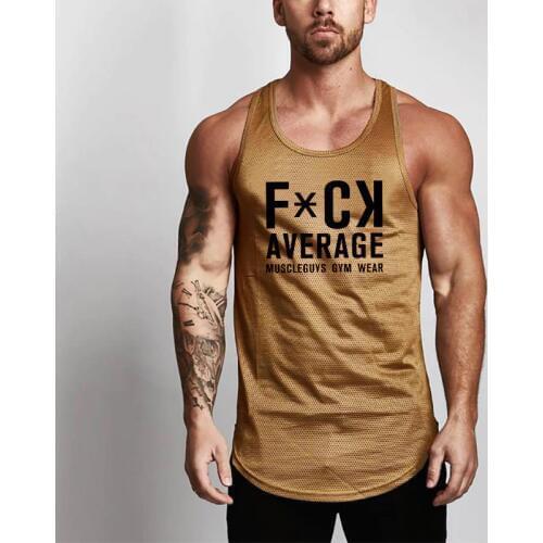 2021 Gyms Tank Tops Bodybuilding Men Vest Quick Dry Mesh Tank Top Men Sleeveless Shirts tees Muscle Man Fitness Tank Top