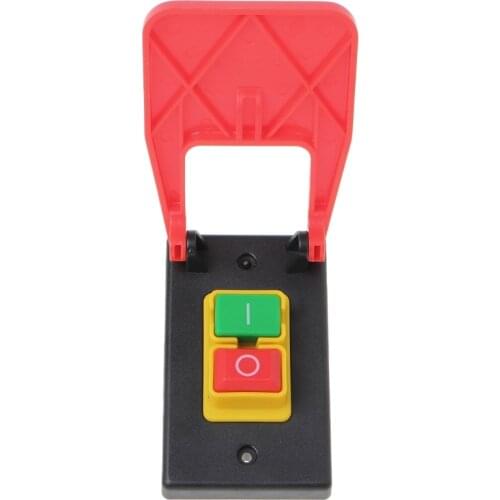 220V-240V 16A Electromagnetic Push Button Switch Paddle Switch Voltage Protection Table Saws Switch for Bench Saw Wood Machine