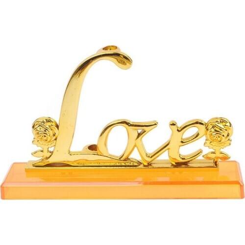 Artificial Flower In Love Display Stand Holder for Birthday Christmas Wedding Home Decor Flower Roses Display Base D