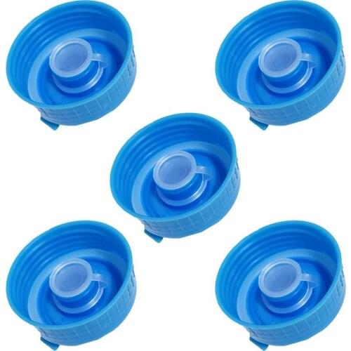 5Pcs/Set Reusable Water Jug Caps Thicken Thread Pure Water Bucket Lid Anti Splash Dispenser Caps for Home Use