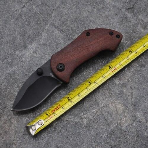 Hot Sales Small Camping Pocket Knife Utilty Folding Tactical Knives Rescue Wood Handle Outdoor Combat Multi Tools Tactical Knife