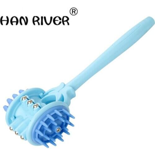 Mini home massage hammer hammer with steel ball roll back massager multi-functional portable