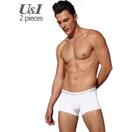 U & I Mens underwear Male youth u convex design hip sexy personality in the waist breathable cotton mens flat