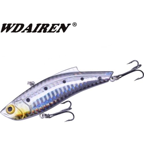 1Pcs Winter Ice Fishing lures 9cm 26.5g Sinking VIB Vibration bait Rattling Artificial Hard Plastic Baits Wobbler Fishing Tackle