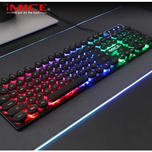 IMICE AK-800 USB Wired Mechanical Feeling 104 Key RGB Backlit Game Keyboard
