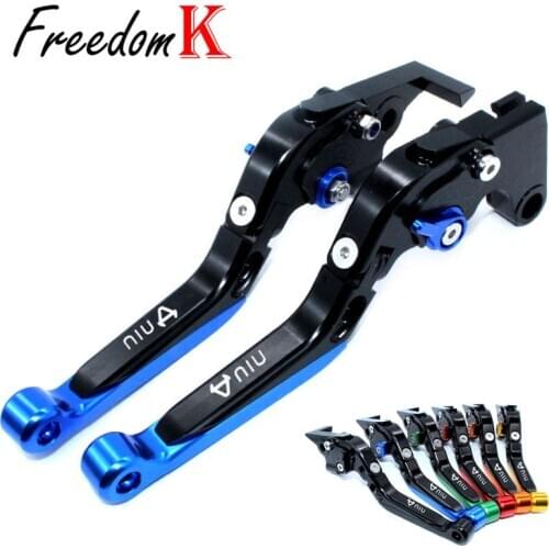 Levers For NIU N1 N1S M1 U1 M+ NGT Motorcycle Accessories CNC Adjustable Folding Extendable Brake Clutch Lever With logo