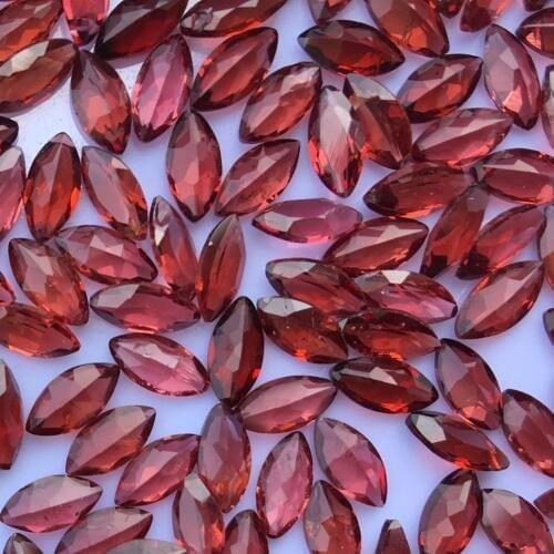 Mozambique Garnet Natural Loose Gemstone Beads Marquise 3x6mm for Inlaid jewelry Making Necklace Ring DIY ICNWAY