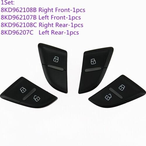 SCJYRXS 1 Set Front Rear Central Door Lock Switch Button For A4 S4 B8 A5 S5 RS4 8KD962108B 8KD962107B 8KD962108C 8KD962107C