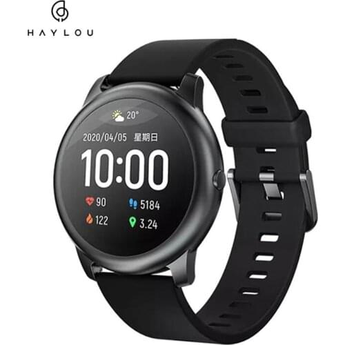 Haylou LS05 Solar Smart Watch Sport Fitness Sleep Heart Rate Monitor Bluetooth SmartWatch For iOS Android IP68