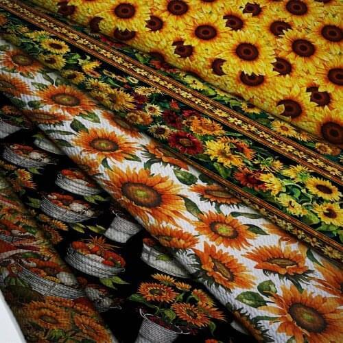 50*140cm Bullet Textured Liverpool Fabric Flower Printed DIY Tissue Kids Home Textile for Sewing Quilt Decoration Home L23007