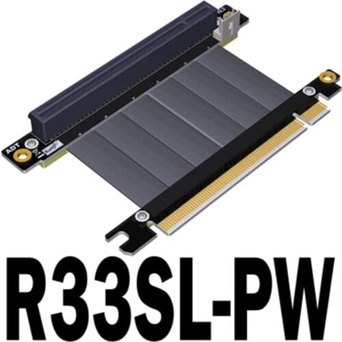 ADT-Link PCIe 3.0 x16 Pci-e 16x Graphics Card Extension Cable w/ SATA Power Cable for RTX3060 GTX1080ti GTX2080ti RX5700xt