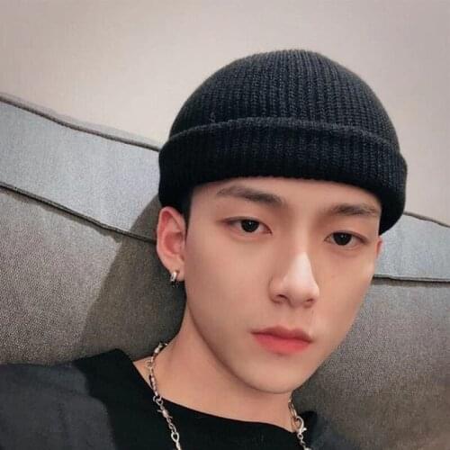 Knitted hat woolen cap man woman Student gangster yuppie hat warm Hat Outdoor Sports Leisure Caps Melon cap cold cap