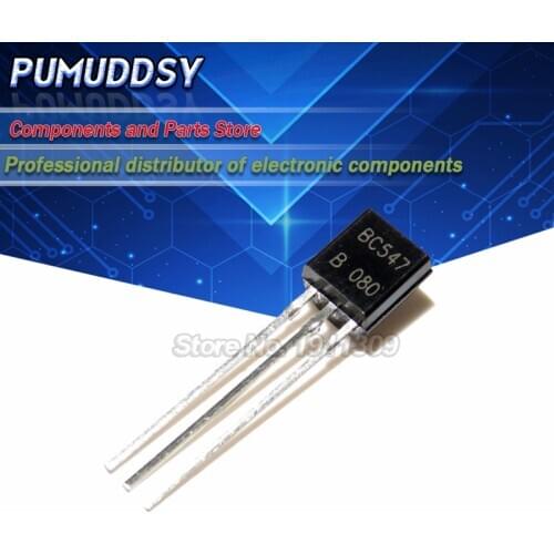 100PCS BC547B BC547 TO92 547B new triode transistor NPN PNP TO-92 IC