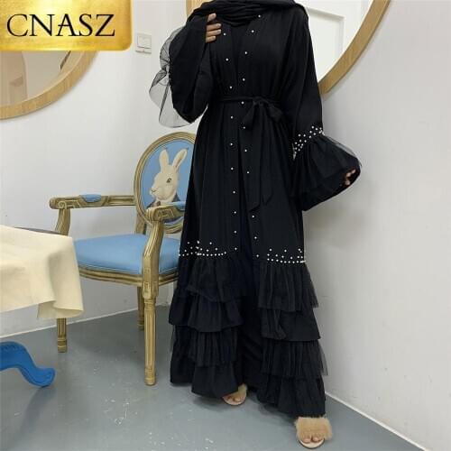 2020 New Fashion Model Kaftan In Dubai Arabic Beading Designs Islamic Turkey Women Clothes Elegant Indonesia Muslim Abaya