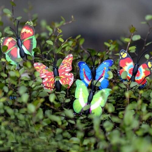 4 Pcs/set 4x4cm Cute Butterfly Fairy Garden Mini Gnomes Moss Terrariums Figurines For Garden Decoration Miniatures Crafts