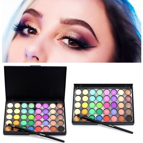 40 Color Matte Eyeshadow Palette Glitter Eye Shadow Waterproof Long Lasting Make Up Pallet Shimmer Fashion Women Beauty Eyes
