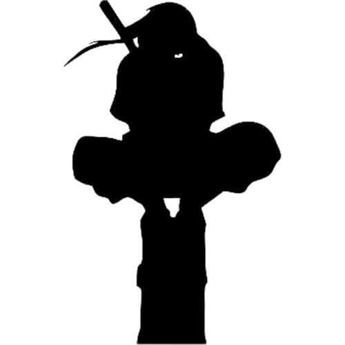 9cm*14.4cm Vinyl Decal Ninja Inspired Interesting Car-styling Motorcycle Car Sticker Black/Silver S6-4040