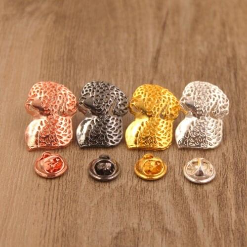 Mdogm Lagotto Romagnolo Dog Animal Brooches And Pins Suit Cute Funny Small Father Collar Badges Gift For Male Men B155