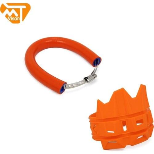 For KTM HONDA YAMAHA KAWASAKI SUZUKI Motorcycle Adjustable Pipe Heat Shields Exhaust Pipe Protector Guard