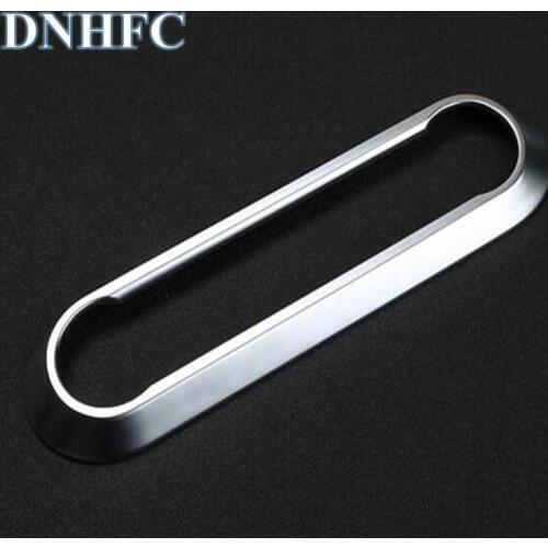 DNHFC car air-conditioning adjustment panel is decorated with bright frames for Alfa Romeo Giulia Stelvio 2017 2018 Car Styling