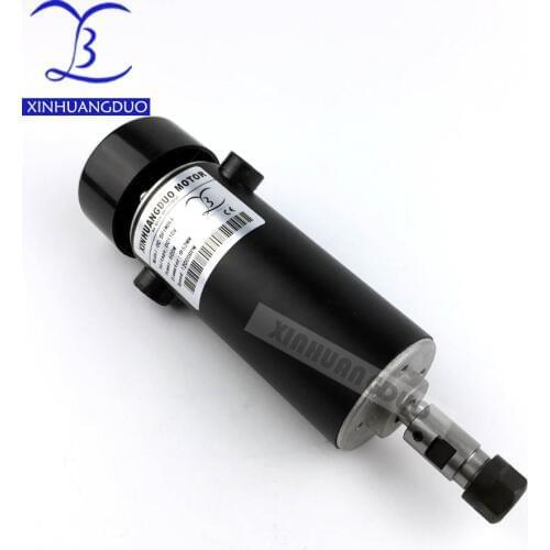 500W DC spindle motor ER11-3.175mm collet 52mm diameter 110VDC CNC Carving Milling Air cold Spindle Motor For Engraving